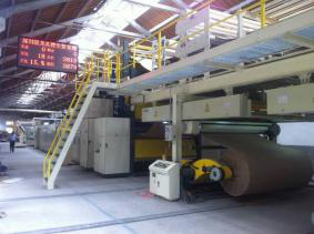 WJ150-1800 3Layer Corrugated Cardboard Production